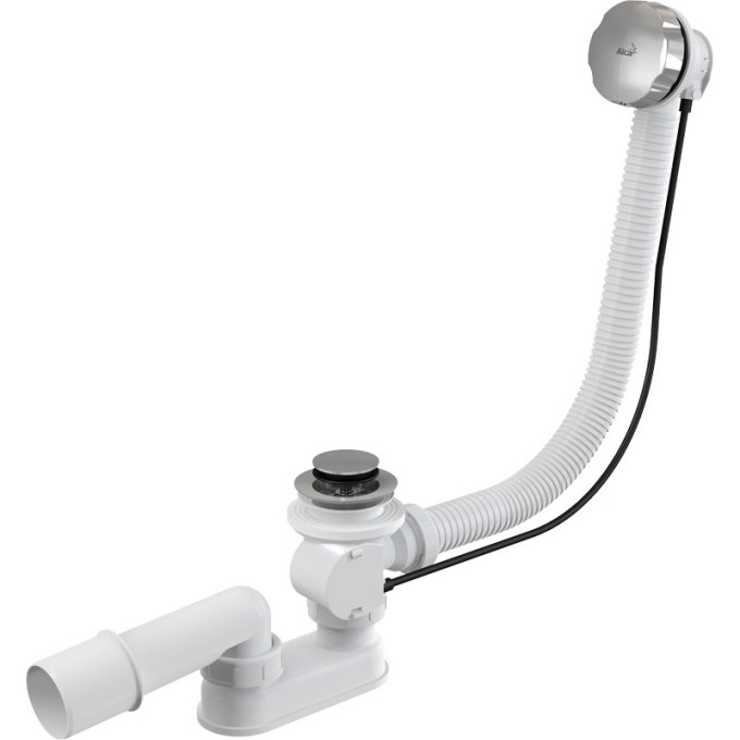 Сифон ALCAPLAST для ванны автомат комплект металл A55K NEW-80